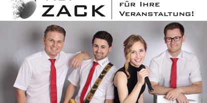 Hochzeitsmusik - Besetzung (mögl. Instrumente): E-Gitarre - Deutschland - Von links: Alex, Thomas, Sophia, Tobias - Auf Zack