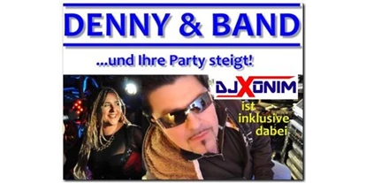 Hochzeitsmusik - Saarland - Logo VON Denny & Band, Partyduo DENNY & BAND aus Saarlouis (Saarland) für Hochzeit (auch italienische, französische), Gesang im Standesamt, Gesamg in der Kirche, Trauung, Hochzeit Saarland, DJ XONIM, Partyband, Kirmes, Stadtfest, Geburtstag, Firmenfeier, Betriebsfest, Polterabend, Dorffest, heiraten, Gala, Jubiläuml;um, Eröffnung, Tag der offenen Tür, Vernissage, Messe, Verein, Show, Fasching, Kappensitzung, Halloween, Weihnachtsfeier, Silvester, Pianist, Pianomusik zum Empfang, Heirat, Ü30, and und + Band, Top40, Partymusik, Tanzmusik, Livemusik,  Duo, Trio, Conny, Denny, Chiara, Minoski, Hochzeitsmusik, Saarland, Saarbrücken, Saarlouis, Vöklingen, Pfalz, Hessen, Baden-Würtemberg, Bayern, NRW, Groussherzogtum Lëtzebuerg, Grand-Duché de Luxembourg - DENNY & BAND, PartyDuo/Trio mit DJ