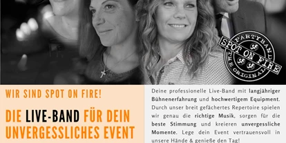 Hochzeitsmusik - Bayern - SPOT ON FIRE