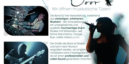 Hochzeitsmusik - Besetzung (mögl. Instrumente): Bass - Haßfurt - Blue Door